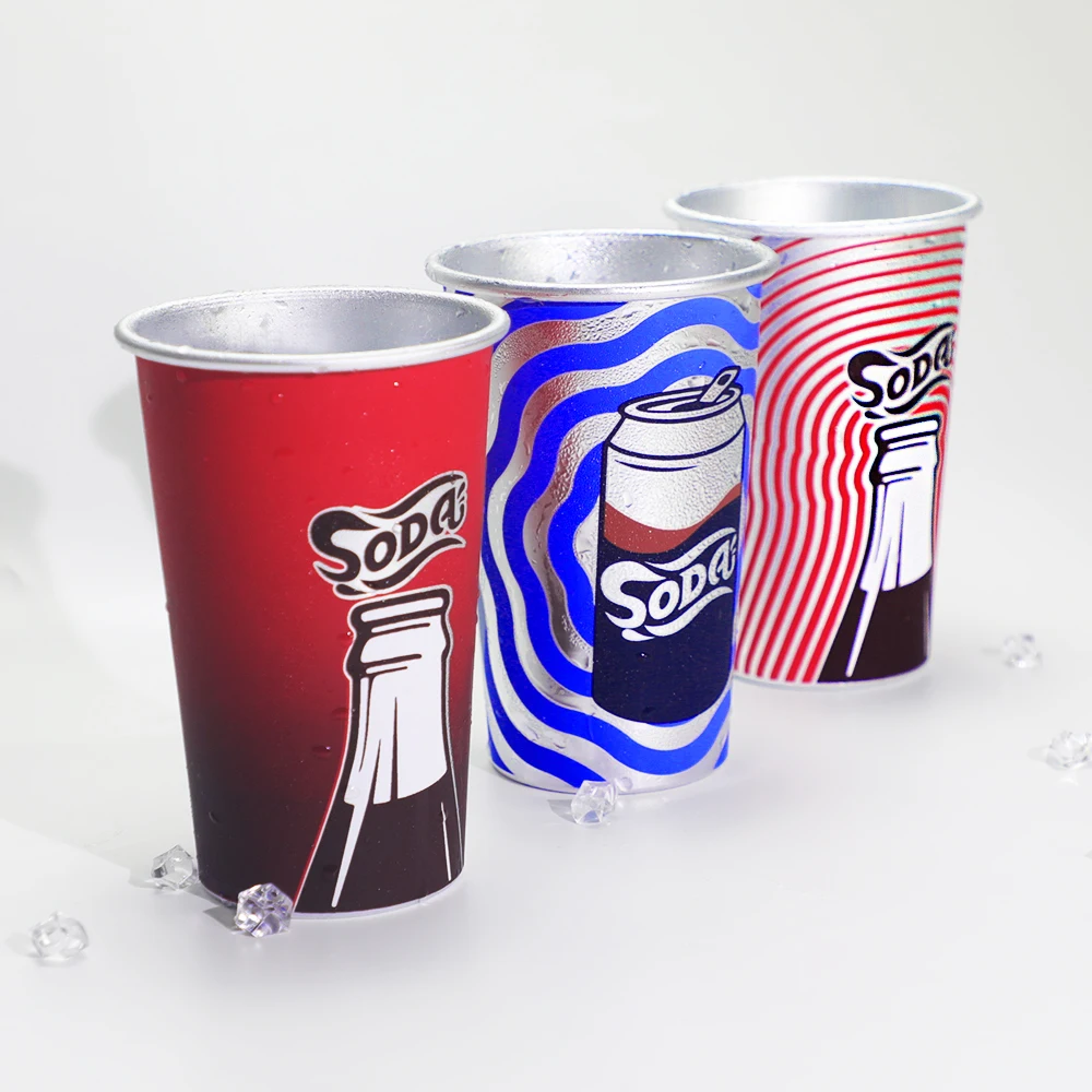 Summer funny promotion gift metal tumbler color cold changing cup Customized logo magic aluminum mug