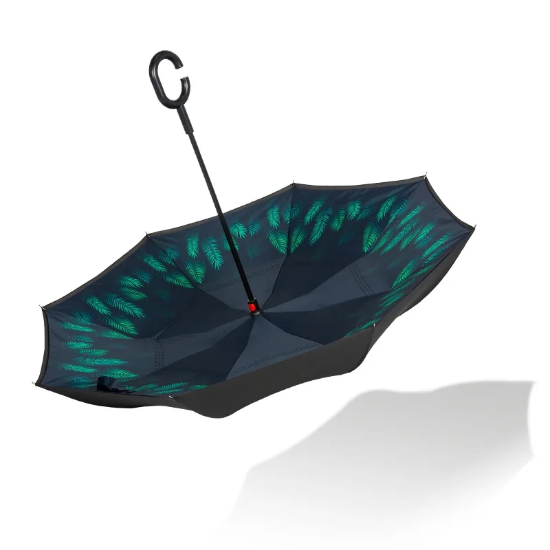 Double Layer Reverse Umbrella Car Special Hand-Free Sun Protection UV Protection Umbrella Automatic Reverse Umbrella