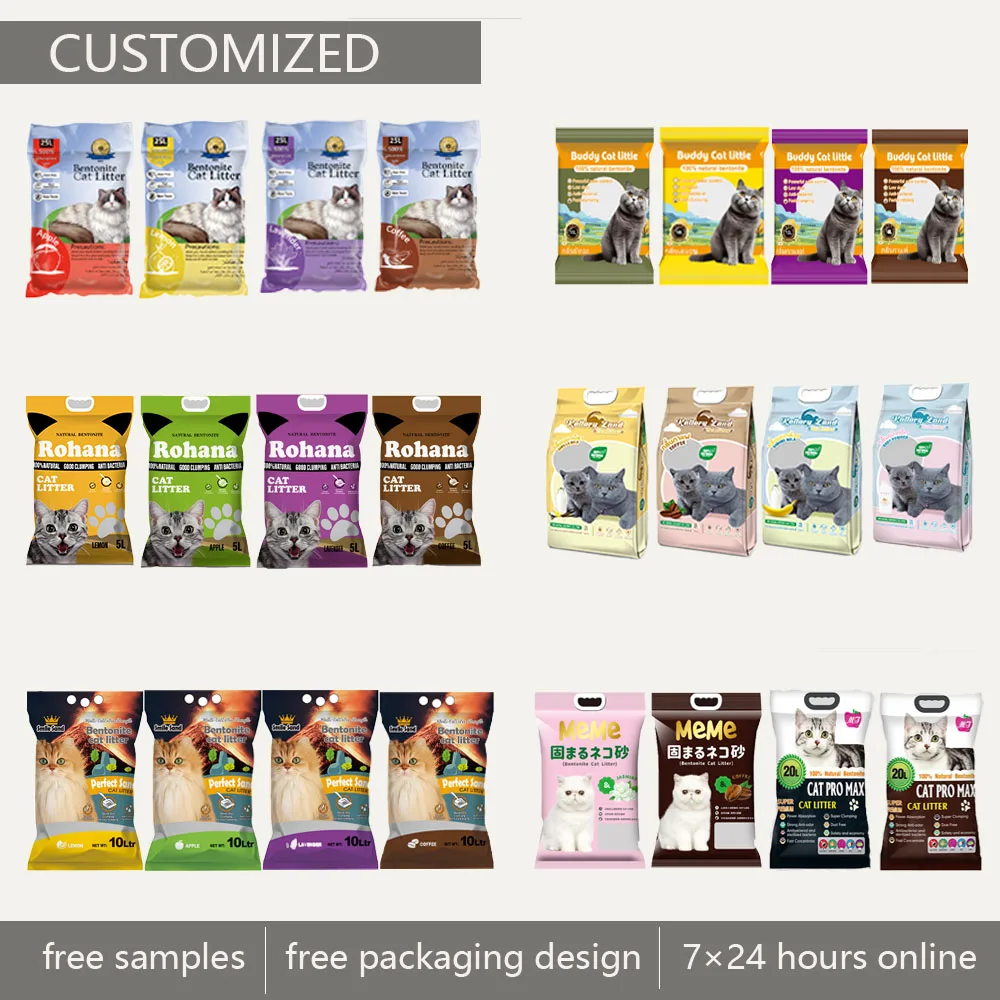 cat litter manufacturer hot selling smart clumping bentonite cat litter