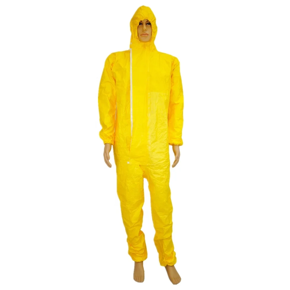 Type 3 disposable microporous protective coverall with full body protection