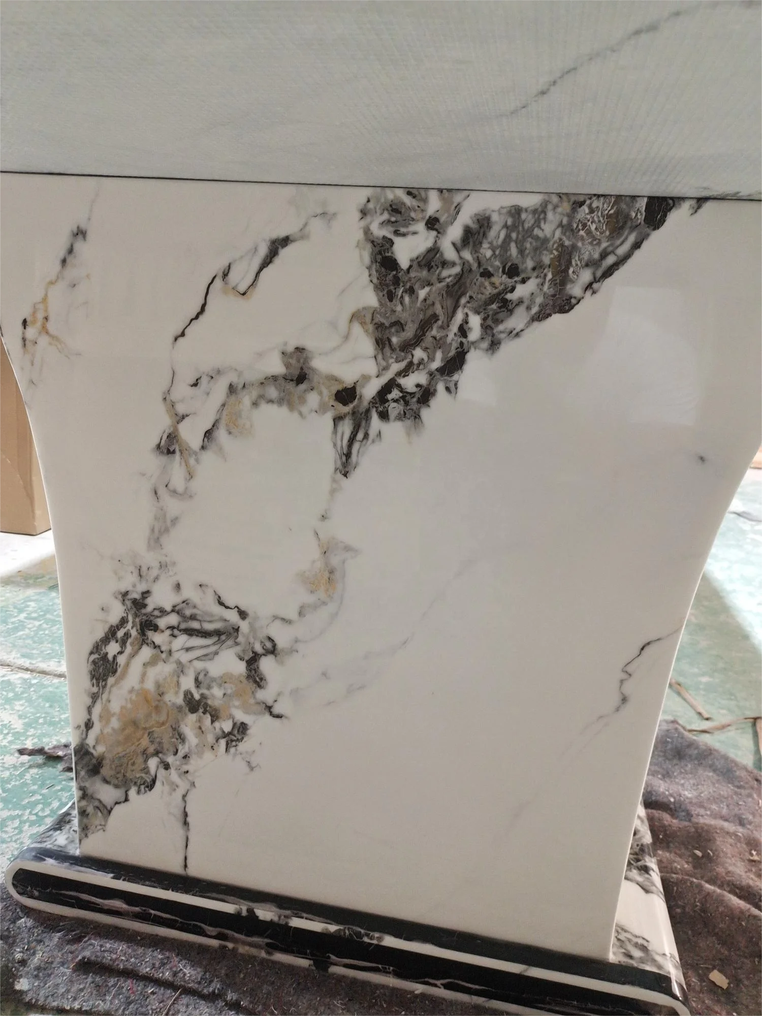 Modern design luxury dining table set 8 or10 seater 2m or 2.4m marble table dining room furniture