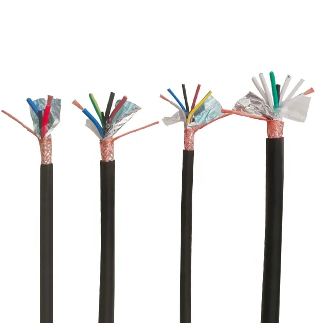 Cable 4 Core 0.3Mm Pvc Shielded Wire Signal Control Cable For Equipment Speaker Microphone Connection