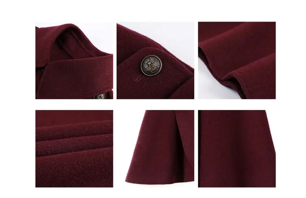 Tailor Woolen Fashion  Women  Cloak Coat