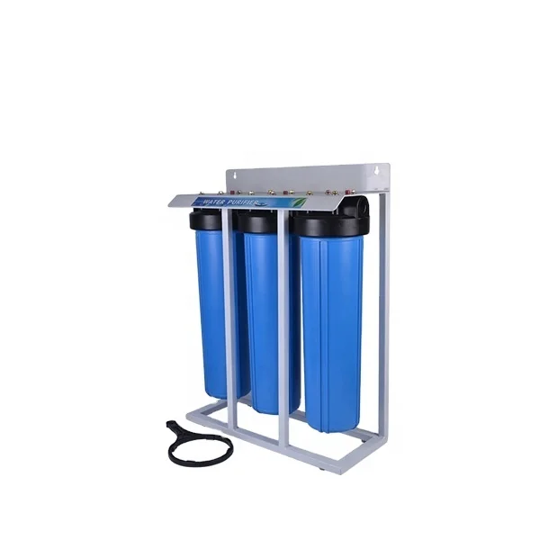 20inch UPVC 2 Stage Plastic Big Blue Cartridge Filters Housing For Water Treatment RO System (1600064915962)