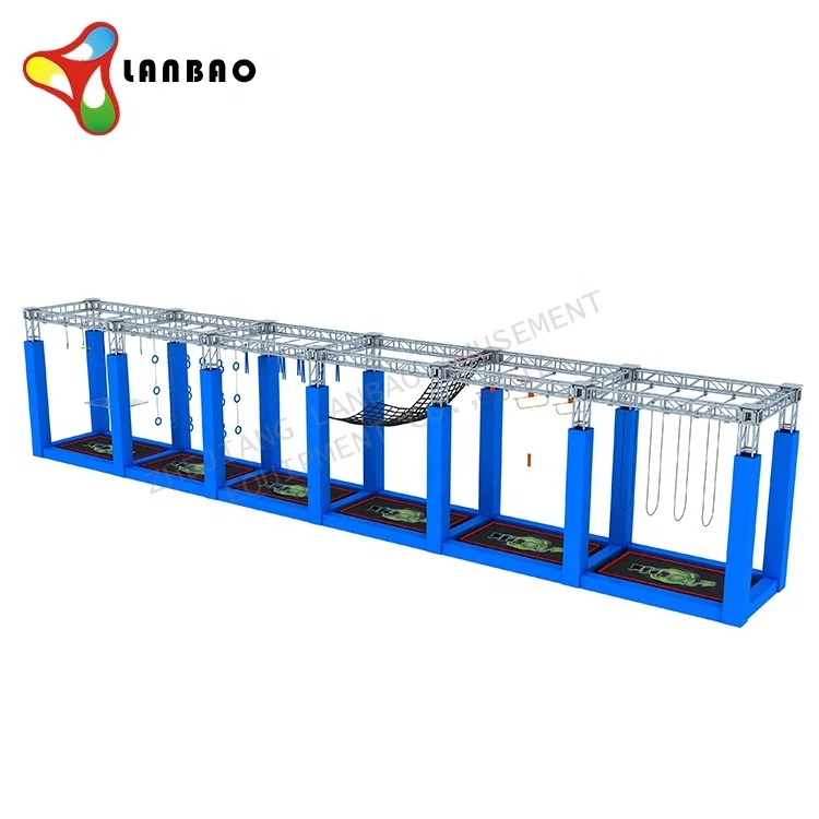 Most Popular High Quality Customized Large Professional indoor trampoline kids park Ninja Warrior playground equipment for sale