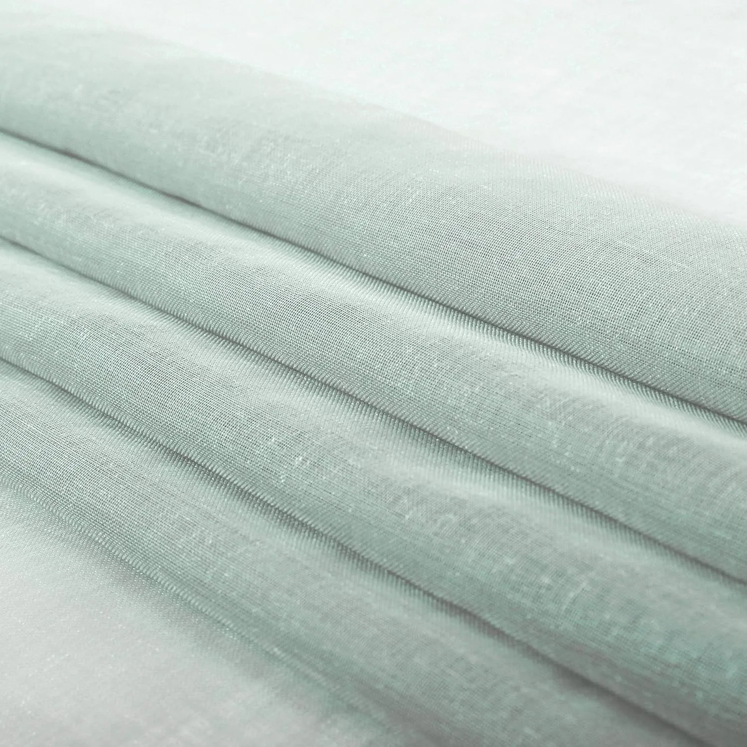 hot selling light green color sheer curtain creates warm furniture for living room