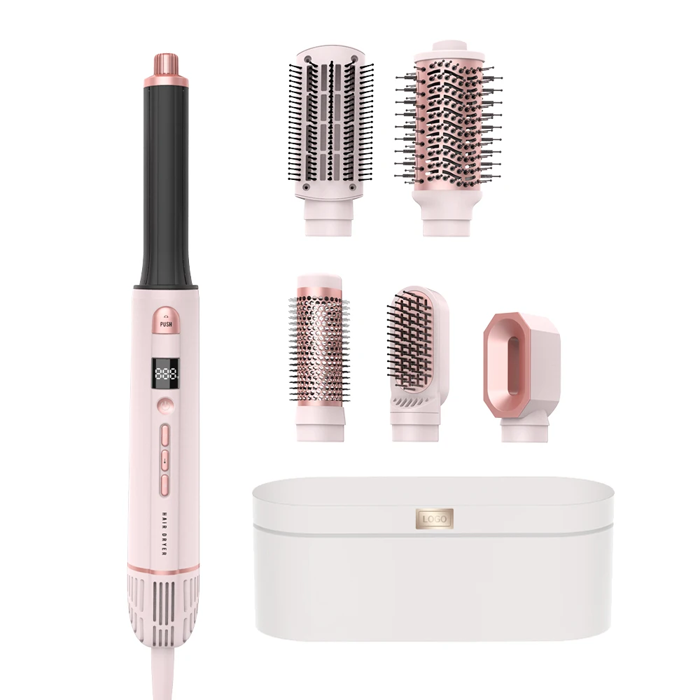 Многофункциональная Фен-щетка 6 в 1 bldc с логотипом