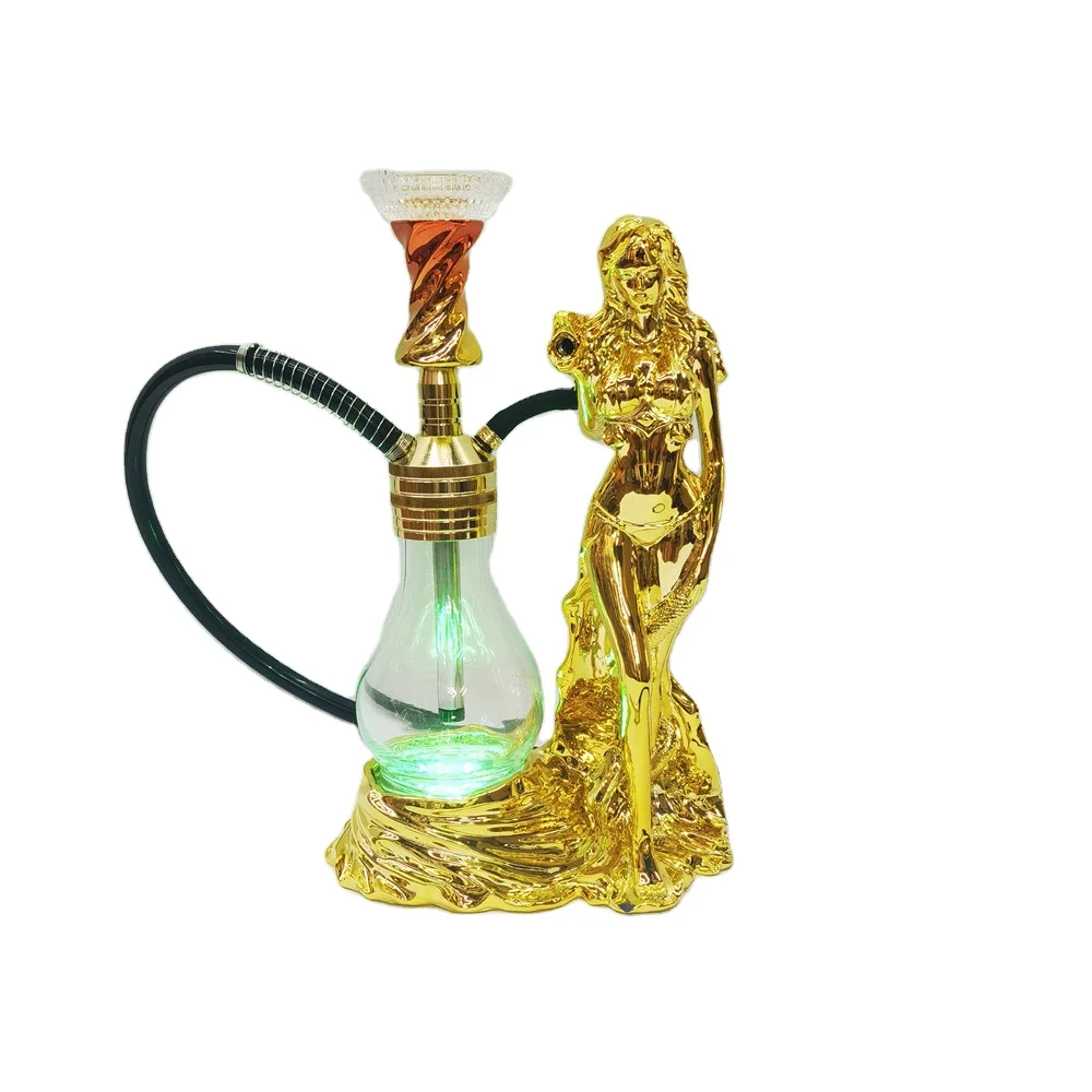 New design fashion design smoking luxury resin beauty women hookah sheesha aluminum hookah glass hookah chicha