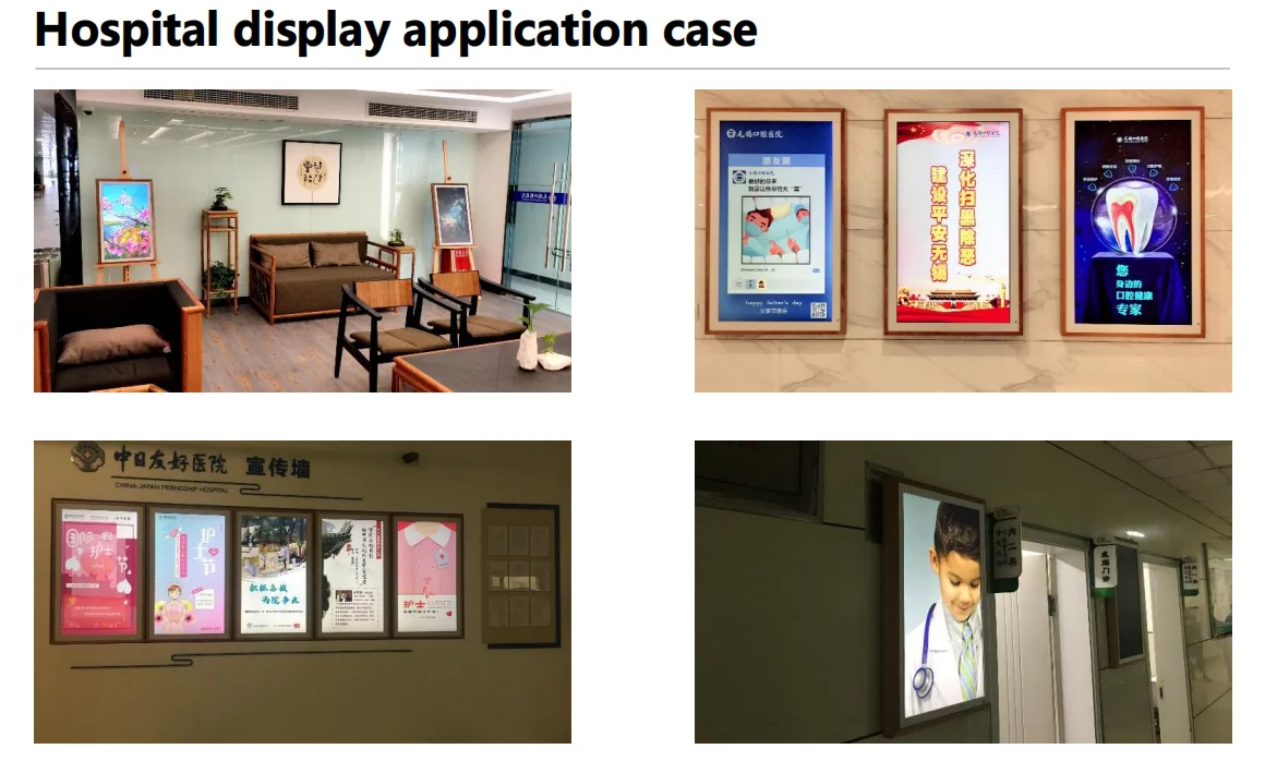 GPX 21.5 32 43 55 65 inch big large size screen photo video nft display screen portable art wifi display digital picture frame