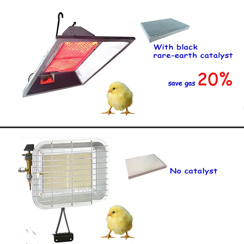 Biogas poultry infrared gas chicken heater brooder for baby chicks warming