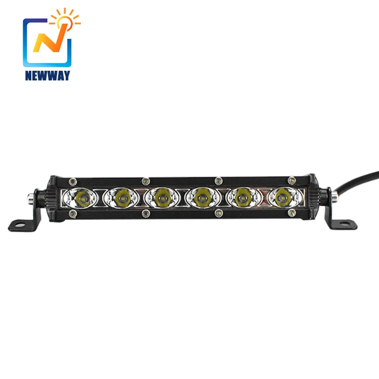 
New 6D Beam Single Row Super Slim 18W Led Light Bar 