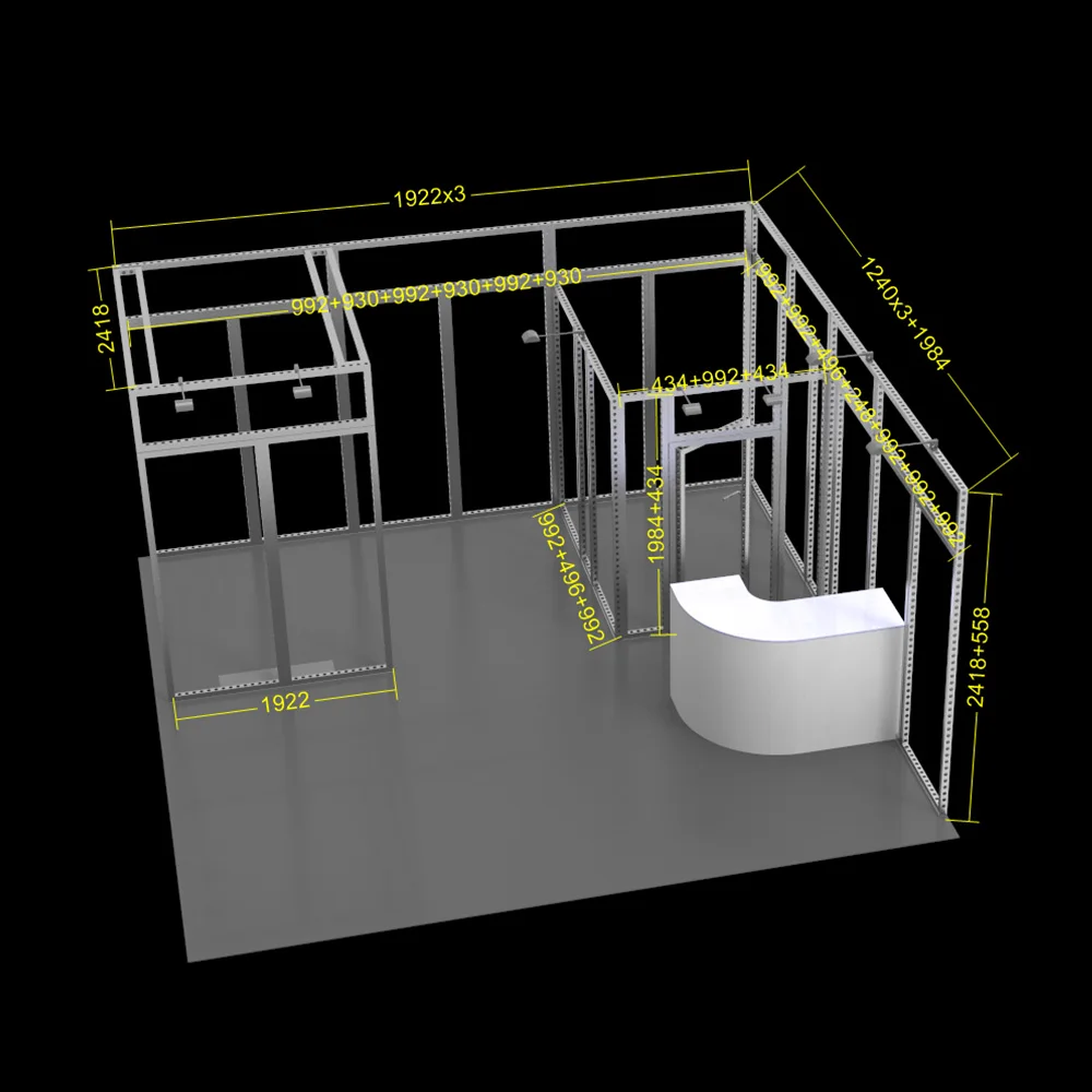 Стенд выставки 20X20 выставки более 50 квадратных метров дизайн Stand компании выставочного центра сделано торговой выставки дисплей 10X20