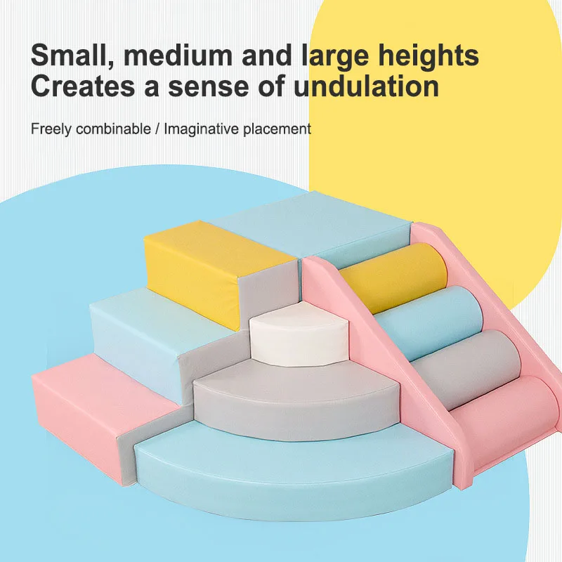 Factory Price Soft Play Sets Colorful PVC Sensory Training Equipment Soft Play with Slide