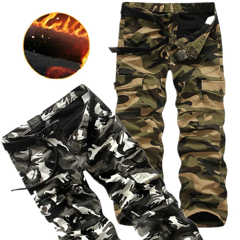 High Quality 100% Cotton mens camouflage cargo pants camo cargo trousers straight fitcargo  trousers