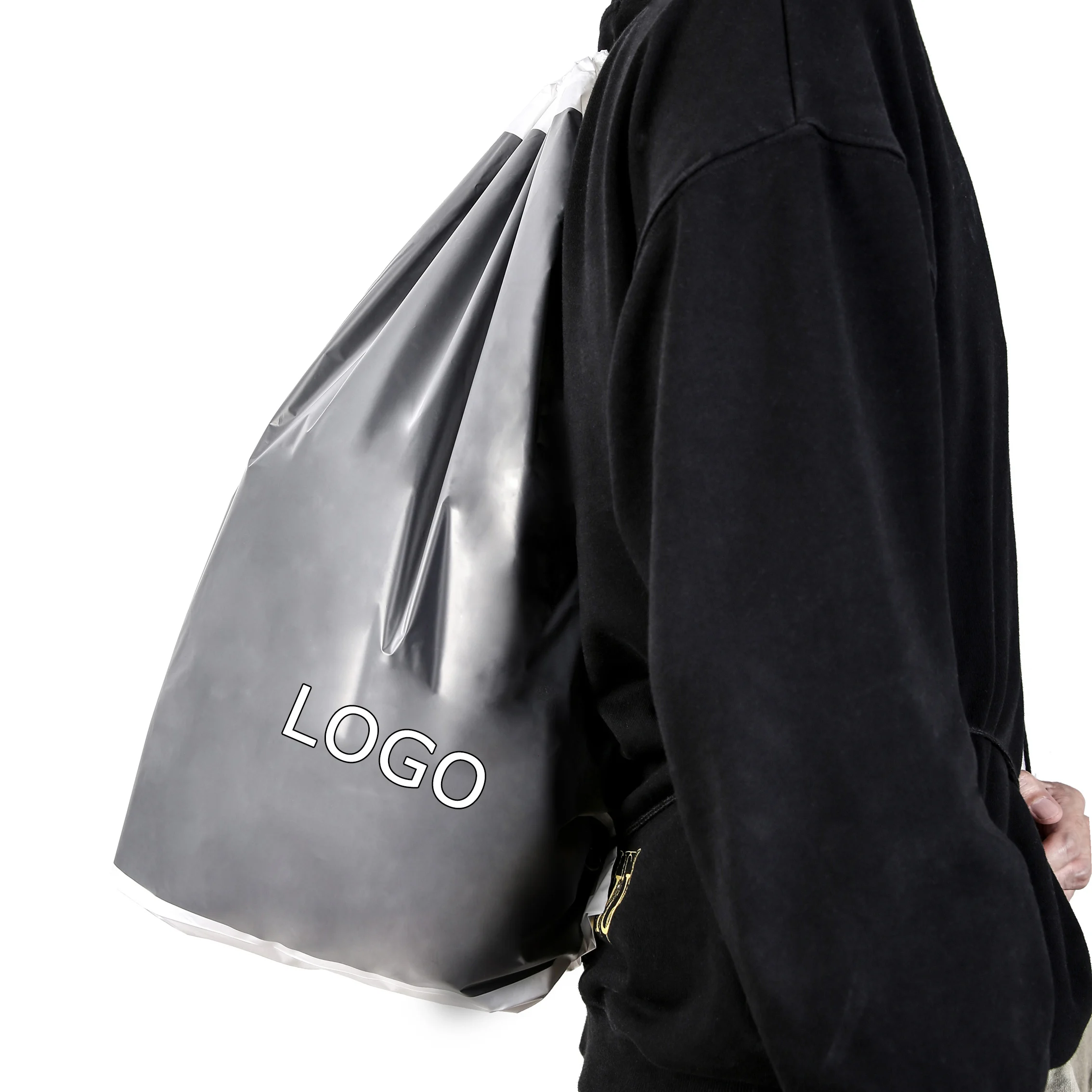 Drawstring Backpack Bags Custom Logo Polyester Drawstring Gift Bag Sports Bag For Gym Traveling