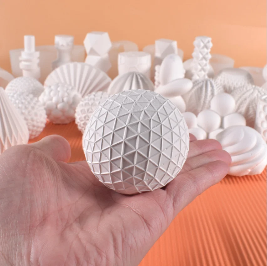 NEW DIY handmade geometric shape resin mold magic cube ball cylindrical silicone candle mold