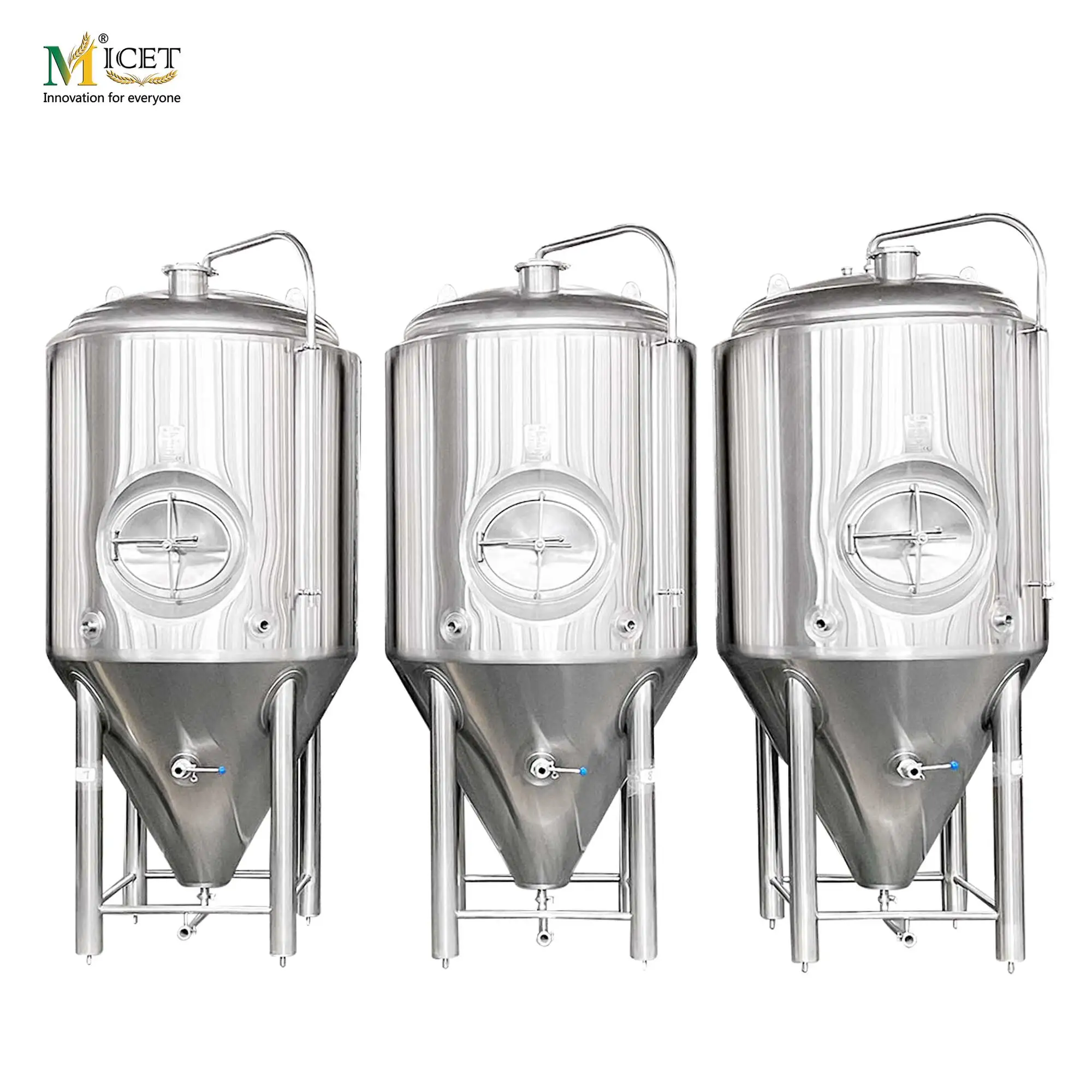 SUS304/SUS316 8BBL Jacketed Cylinder Conical Beer Fermentation Tank