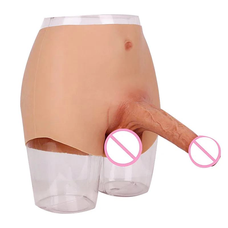 Drop Shipping 2 COLORS 7.8 INCH Solid Dildo strap on pants solid Dildo BDSM Elastic stretch pants Strap For Women Female sex toy