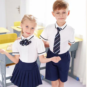 Primari School Uniform Dress Polyester/Cotton School Uniform Shirts Formal School Uniform