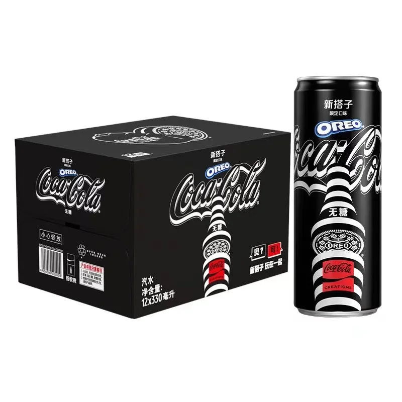 New arrival oreo coca oreo cola  new flavor cola Wholesale Soda Drinks  Sugar-free exotic drinks oreo flavored soda