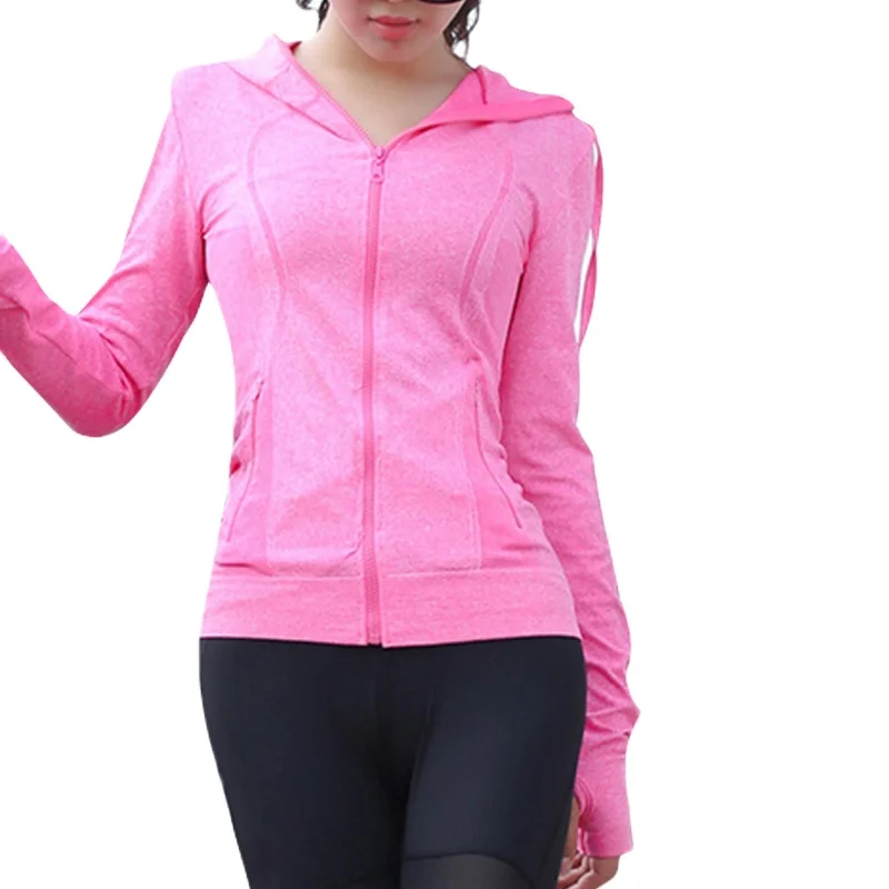 2021 wholesale Hooded sports apparel Running long sleeve women sports clothes