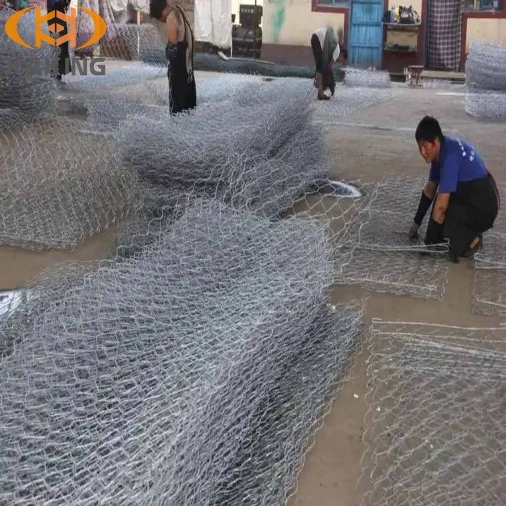 Low Prices River Protection Stone Cages Basket Stone Gabion Retaining Walls Woven Hexagonal Gabion
