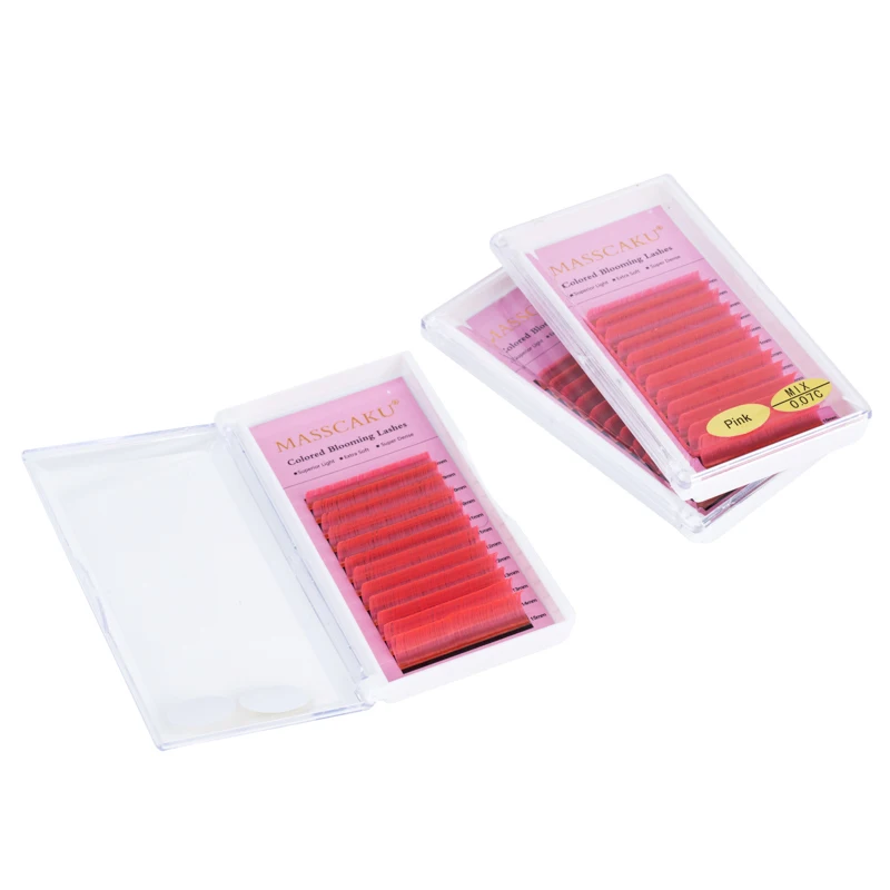 MASSCAKU Auto Fan Cashmere Siberian 0.03 Volume Easy Fans Color Easyfan Lashes Blooming Eyelash Extension