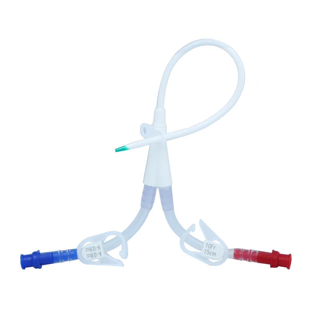 
Hot sale Double Lumen 11.5Fr/12Fr/14Fr permanent hemodialysis catheter 