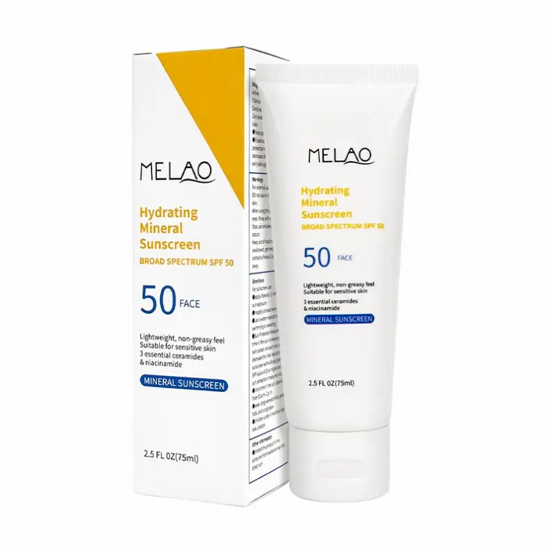 OEM/ODM частная торговая марка солнцезащитный крем SPF50 +/PA +++ блок Защита от солнца натуральный отбеливающий Водонепроницаемый лосьон