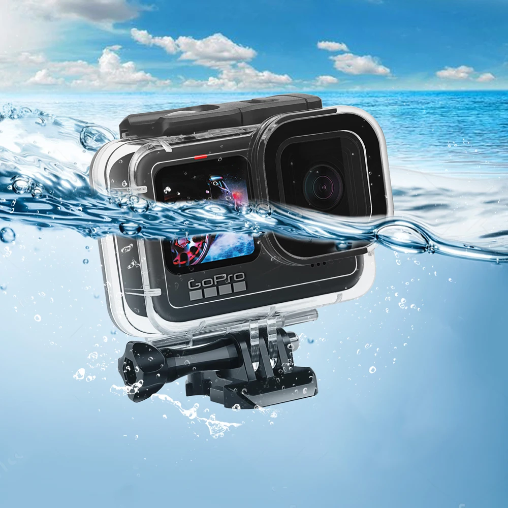 60 м подводный Дайвинг Корпус Водонепроницаемый чехол для GoPro Hero 9 Hero9 аксессуары