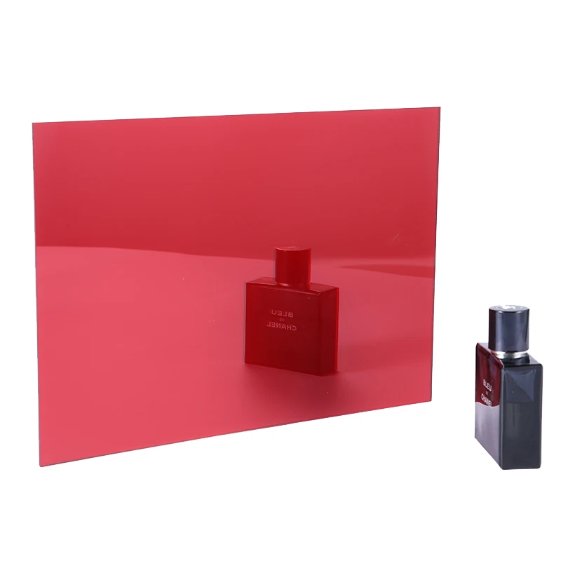 High Reflective 2440x1220mm Cutting Large Silver Frameless One-way Shower Mirror Incassable Unbreakable Acrylic Plastic Mirror