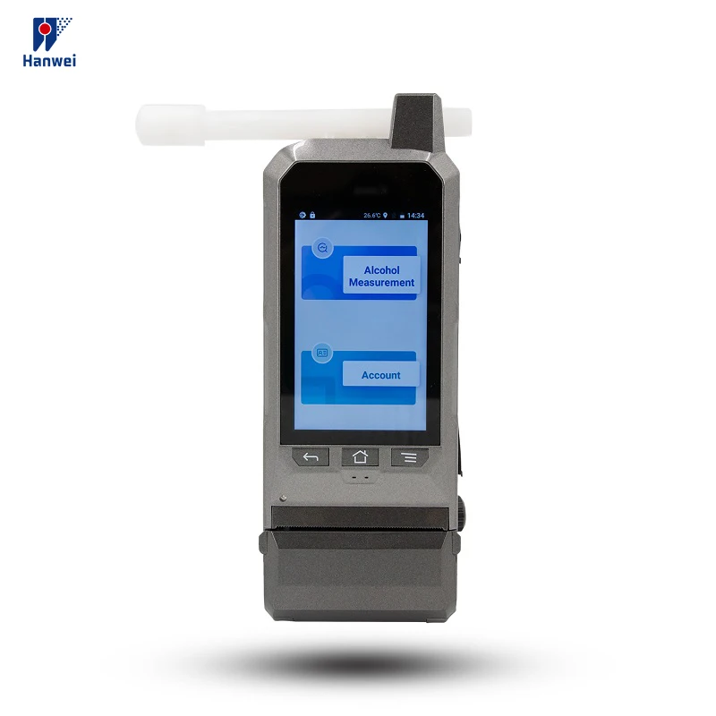 Breath Alcohol Analyzer with Printer Fuel Cell Sensor Professional Breathalyzer