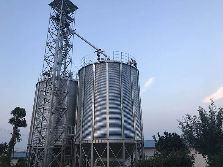 100 Ton Grain Wheat Storage Corrugated Steel Grain Silo Price