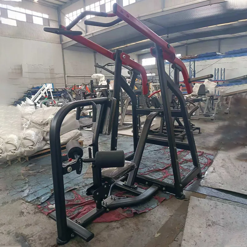 Gym Equipment Strength Training Plate Loaded Power Rack Seated Low Row Wide Grip Front Lat Pulldown Machine With Attachment