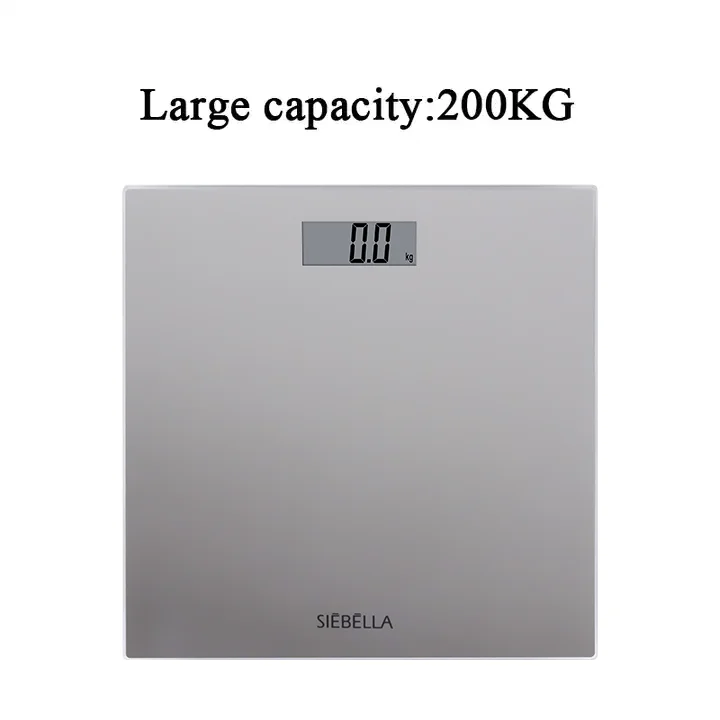 Stock OEM design Electric body scale 200kg large capacity body fat smart scale tempered glass platform bathroom body scale
