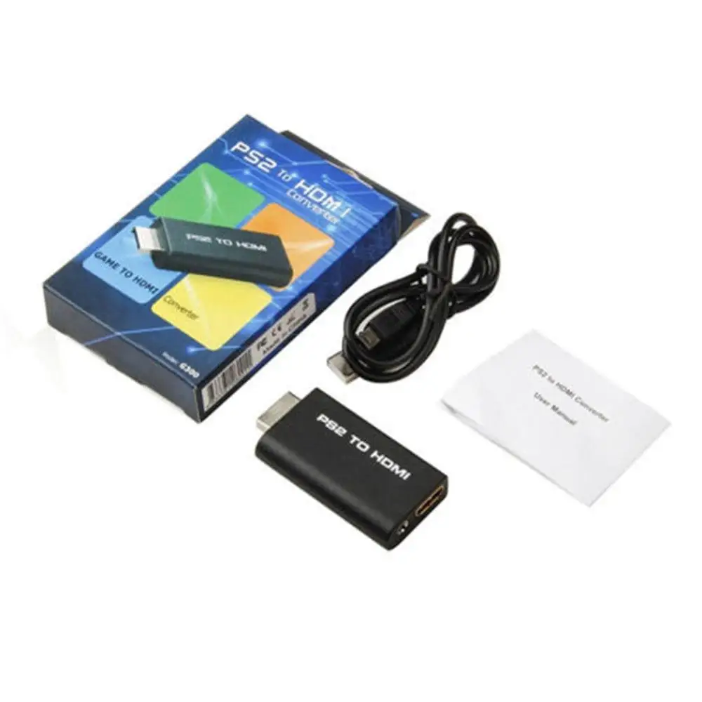 
Hot Selling New Arrival PS2 Video Converter AV Adapter 3.5mm Audio Output 