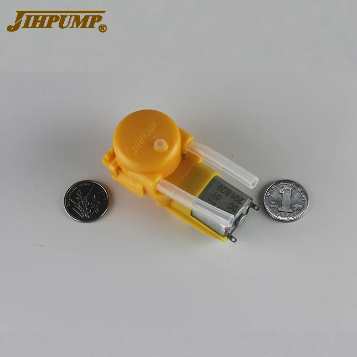  JIHPUMP низкая цена 6 в двигатель постоянного тока маленькая миниатюрная самовсасывающая трубка перистальтический насос производители дозирования жидкости с низким