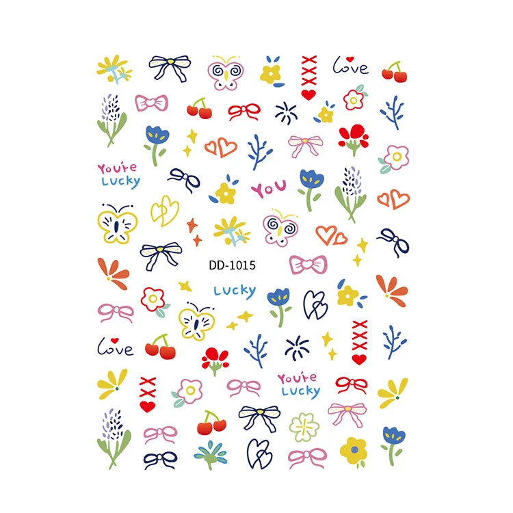 Yitong DD Series 1012-1016 Nail Art Shop Supplies Nail Beauty bar Nail Stickers for Gel Polish Stickers