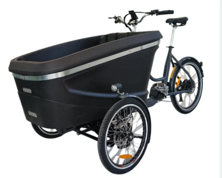 E-cargo front box loading weight 150kgs for cargo/kids/pets open body style with rain cover