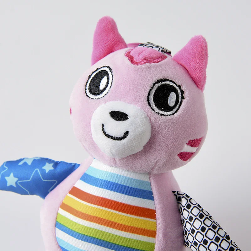 Hanging plush rattle toy animals baby plush design your own custom soft toy small plush toys human plush mini baby dolls