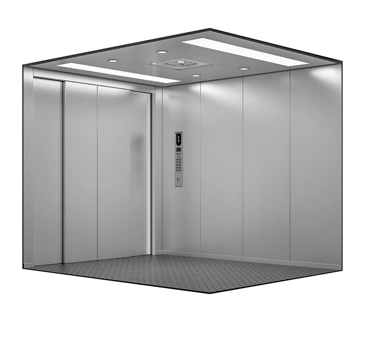 High Quality 1-Ton Freight Elevator 2Floors 2Doors 2Stations AC VVVF Drive Free Shipping for Passenger Use