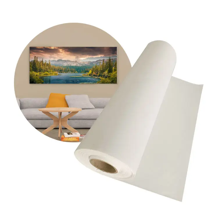 Wholesale 100% Cotton 280g  Custom Size Stretched DIY White Blank Canvas Roll For Artist Oil Painting Custom Art Supplies