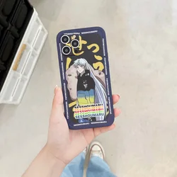 Anime Cartoon Inuyasha Wholesale Trend Phone Case For 12 Pro Max 11 Pro Max Xs Max XR 7 8 Plus Soft IMD Mobile Phone Back Cover