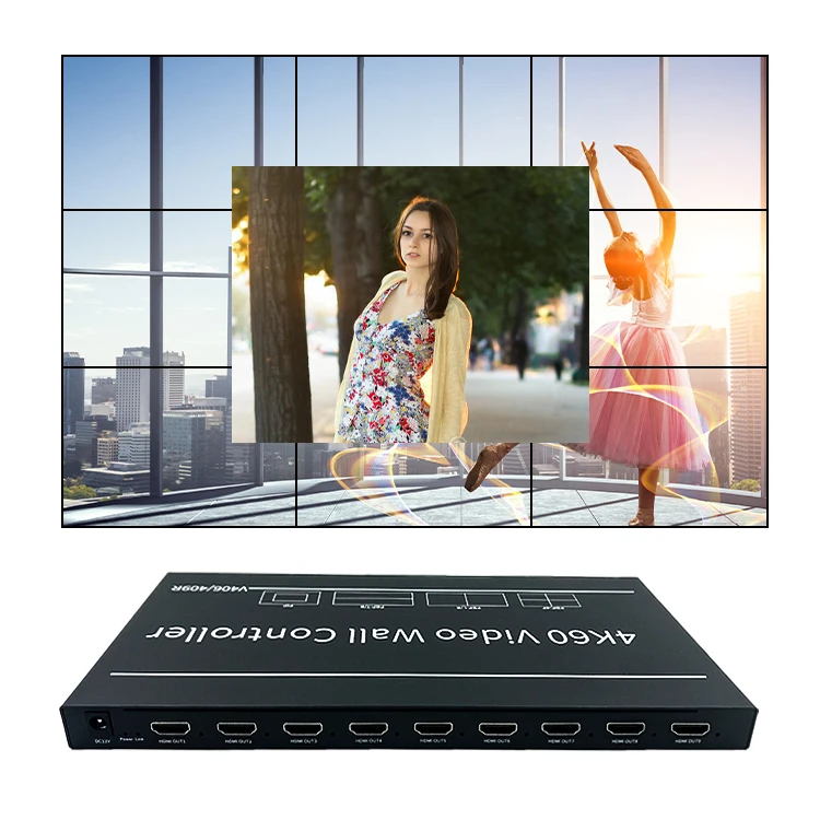 OEM RS232 IR 3x2 4x4 12x12 2x3 3x3 2x4 LCD HDMI Video Wall Controller