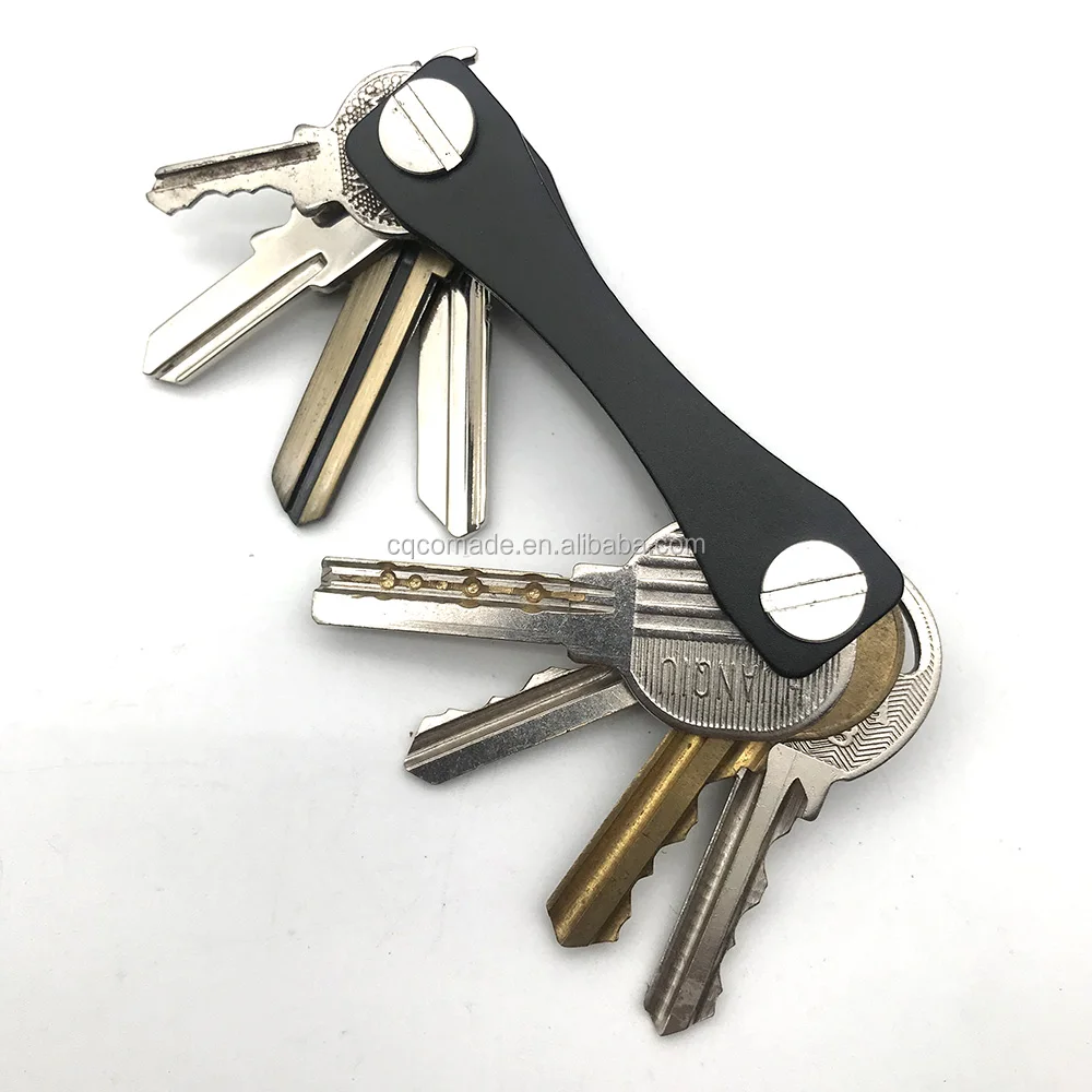 Custom Smart Compact Keychain Carbon Fiber Key Holder