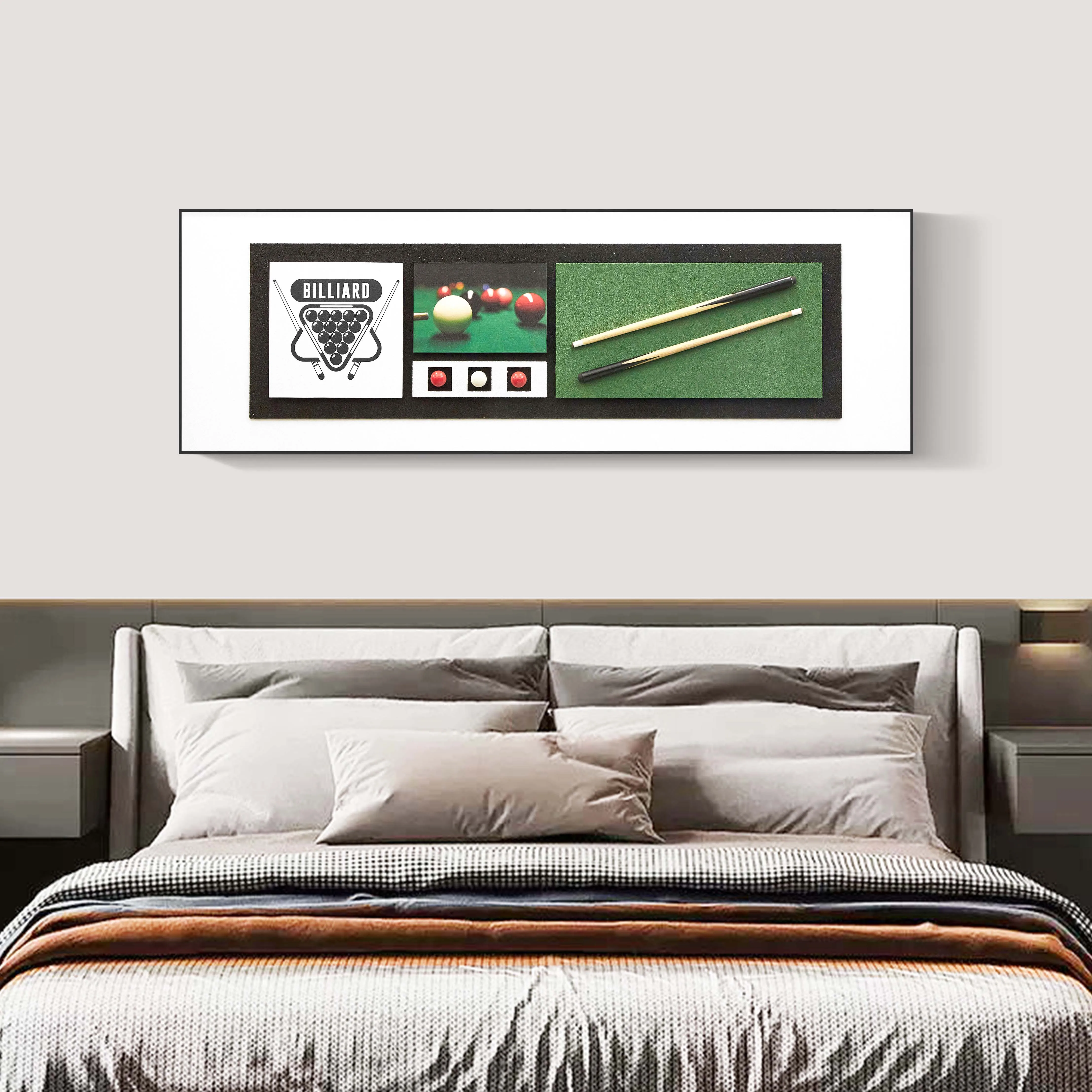 billiard paintings and wall arts 3D mural decorative painting hotel club office painting wall decor