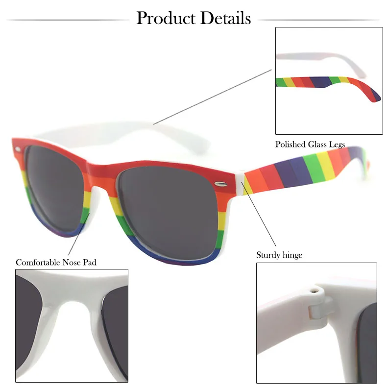 Hot Selling Fashion Boy Girl Shade Eyewear Rainbow Children Sun Glasses UV400 Kids Sunglasses