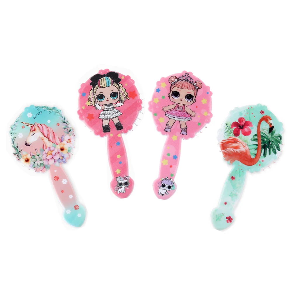 Cute Mini Cartoon Comb Detangling Hair Comb Hair Brush Christmas Gift For Kids Girl