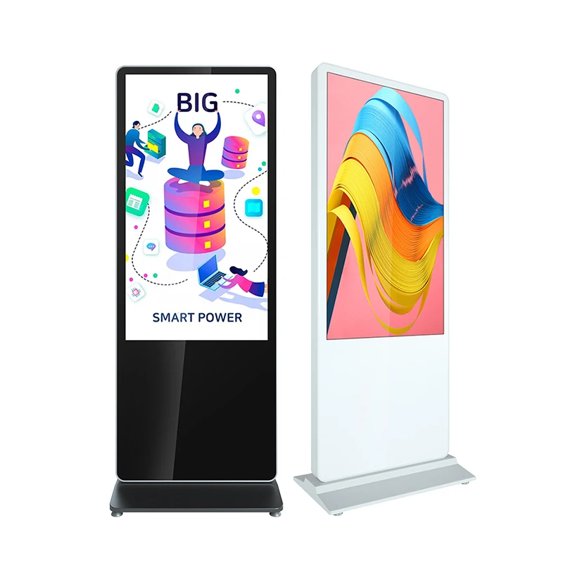 
3g 4g 5g android wifi network FHD LCD screen loop video advertising display media player publicity stand kiosk 