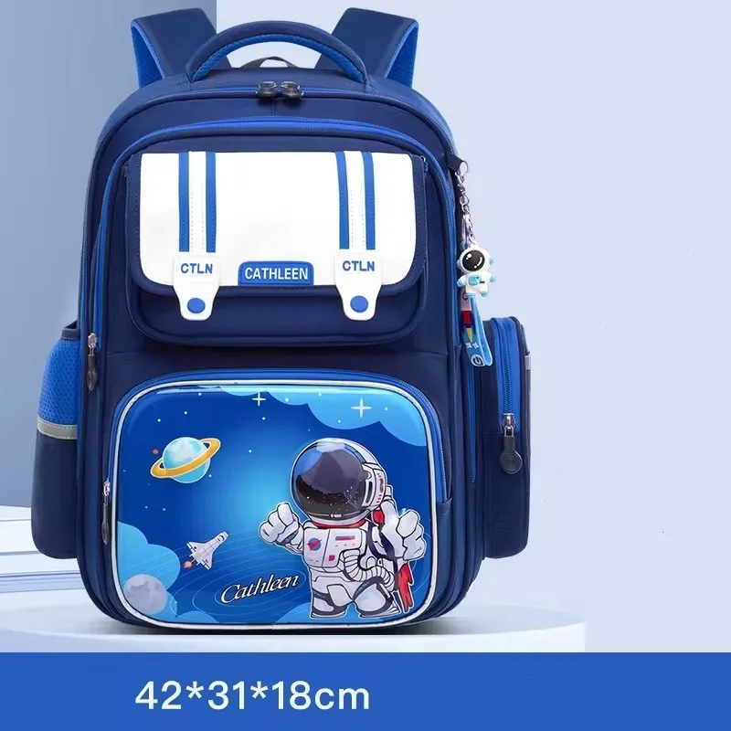 GQ bags New fashion cartoon students Grade 1-6 schoolbag large capacity ridge protection backpack mochila escolar